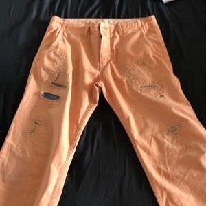 True Religion Peach Distressed Jeans